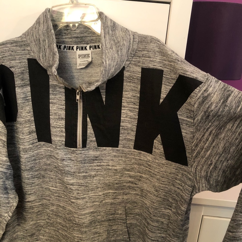 Women’s PINK Quarter Zip - Large - Picture 3 of 7